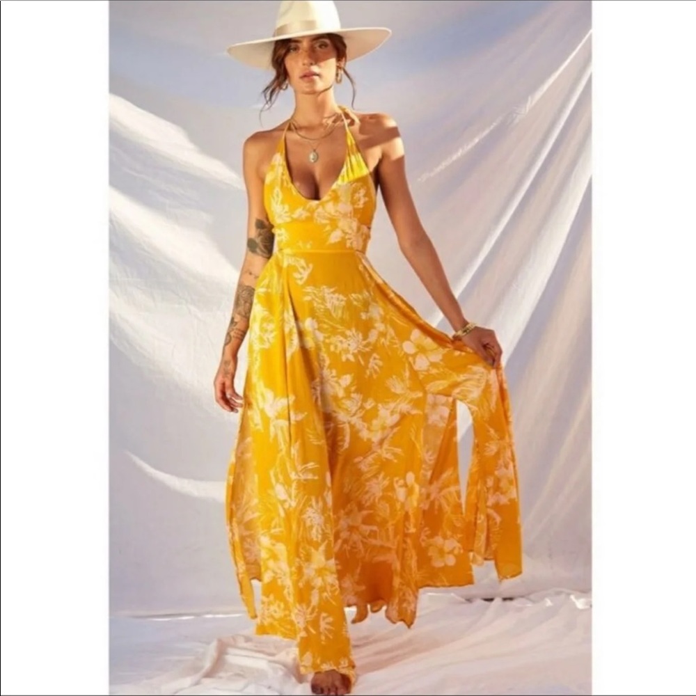 NWT Free people lillie maxi dress M